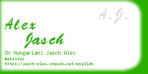 alex jasch business card